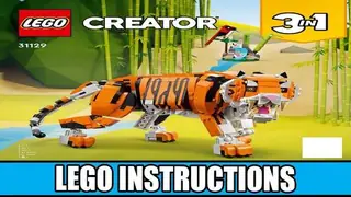 LEGO Creator 31129 Majestic Tiger building instructions