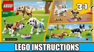 LEGO Creator 31137 Adorable Dogs building instructions