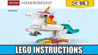 LEGO Creator 31140 Magical Unicorn building instructions