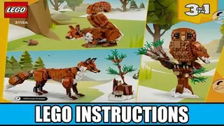 LEGO Creator 31154 Forest Animals: Red Fox building instructions