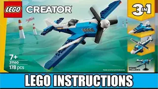 LEGO Creator 31160 Race Plane building instructions