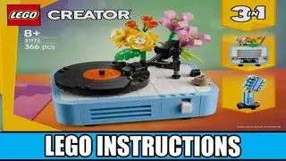 LEGO Creator 31172 Record Player with Flowers building instructions
