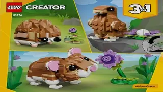LEGO Creator 31376 Cute Hamster with a Flower building instructions