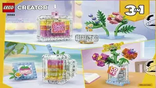 LEGO Creator 31383 Floral Perfume Bottle building instructions