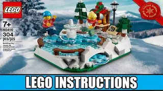 LEGO 40416 Seasonal - Ice Skating Rink - Christmas building instructions