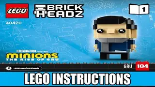 LEGO BrickHeadz 40420 Gru, Stuart and Otto building instructions