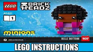 LEGO BrickHeadz 40421 Belle Bottom, Kevin and Bob building instructions