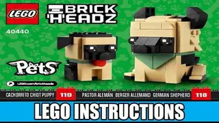 LEGO BrickHeadz 40440 German Shepherds building instructions