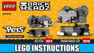 LEGO BrickHeadz 40441 Shorthair Cats building instructions