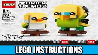 LEGO BrickHeadz 40443 Budgies building instructions