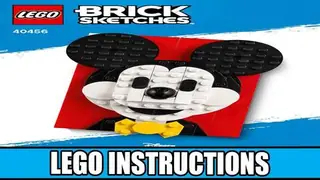 LEGO Brick Sketches 40456 Mickey Mouse building instructions