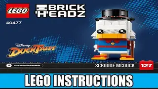 LEGO BrickHeadz 40477 Scrooge McDuck, Huey, Dewey & Louie building instructions