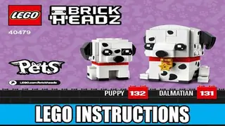 LEGO BrickHeadz 40479 Dalmatians building instructions