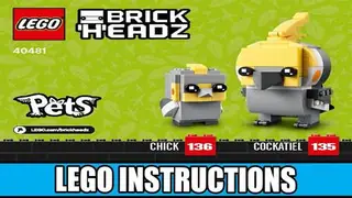 LEGO BrickHeadz 40481 Cockatiel building instructions