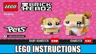 LEGO BrickHeadz 40482 Hamster building instructions