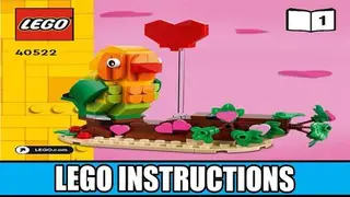 LEGO Seasonal 40522 Valentine Lovebirds building instructions