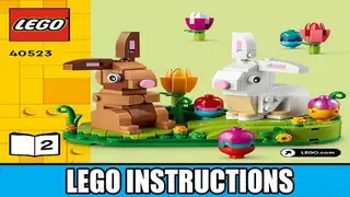 LEGO Seasonal 40523 Easter Rabbits Display building instructions