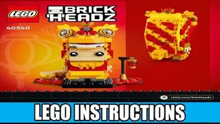 LEGO BrickHeadz 40540 Lion Dance Guy building instructions