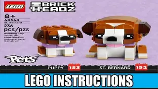 LEGO BrickHeadz 40543 St. Bernard building instructions