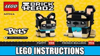 LEGO BrickHeadz 40544 French Bulldog building instructions