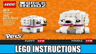 LEGO BrickHeadz 40546 Poodles building instructions