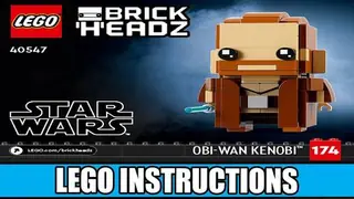 LEGO BrickHeadz 40547 Obi-Wan Kenobi & Darth Vader building instructions