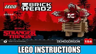 LEGO BrickHeadz 40549 Demogorgon & Eleven building instructions