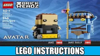 LEGO BrickHeadz 40554 Jake Sully & his Avatar building instructions