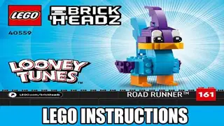 LEGO BrickHeadz 40559 Road Runner & Wile E. Coyote building instructions