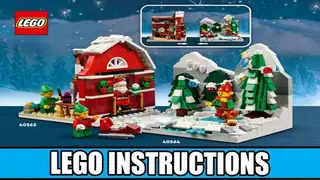 LEGO Seasonal 40564 Winter Elves Scene building instructions