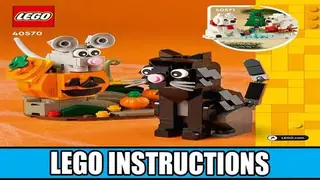 LEGO Seasonal 40570 Halloween Cat and Mouse building instructions