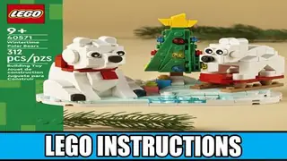 LEGO Seasonal 40571 Wintertime Polar Bears building instructions