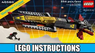 LEGO Icons 40580 Blacktron Cruiser building instructions