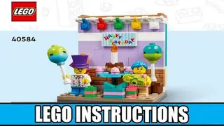 LEGO Seasonal 40584 Birthday Diorama building instructions
