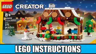 LEGO Creator 40602 Winter Market Stall building instructions