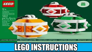 LEGO Seasonal 40604 Christmas Decor Set building instructions
