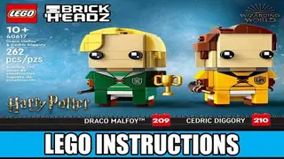 LEGO BrickHeadz 40617 Draco Malfoy & Cedric Diggory building instructions