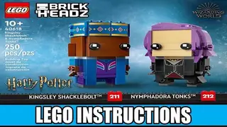 LEGO BrickHeadz 40618 Kingsley Shacklebolt & Nymphadora Tonks building instructions