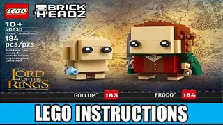 LEGO BrickHeadz 40630 Frodo & Gollum building instructions