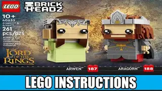 LEGO BrickHeadz 40632 Aragorn & Arwen building instructions