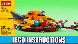 LEGO Seasonal 40639 Bird's Nest building instructions