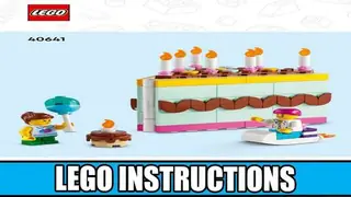 LEGO Seasonal 40641 Birthday Cake building instructions