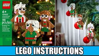 LEGO Seasonal 40642 Gingerbread Ornaments building instructions