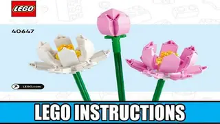 LEGO Creator 40647 Lotus Flowers building instructions