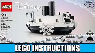LEGO Disney 40659 Mini Steamboat Willie building instructions