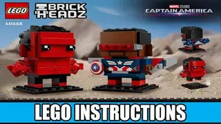 LEGO BrickHeadz 40668 Captain America & Red Hulk building instructions