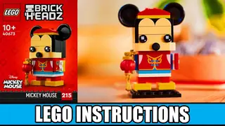 LEGO BrickHeadz 40673 Spring Festival Mickey Mouse building instructions