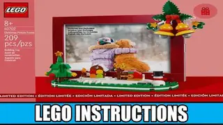 LEGO Seasonal 40702 Christmas Picture Frame building instructions