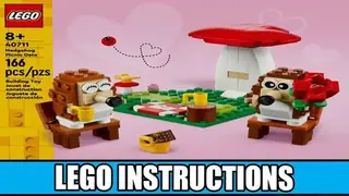 LEGO Seasonal 40711 Hedgehog Picnic Date building instructions