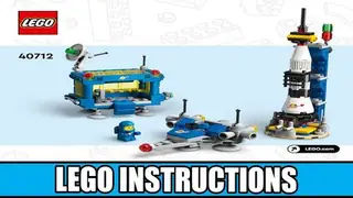 LEGO Icons 40712 Micro Rocket Launchpad building instructions
